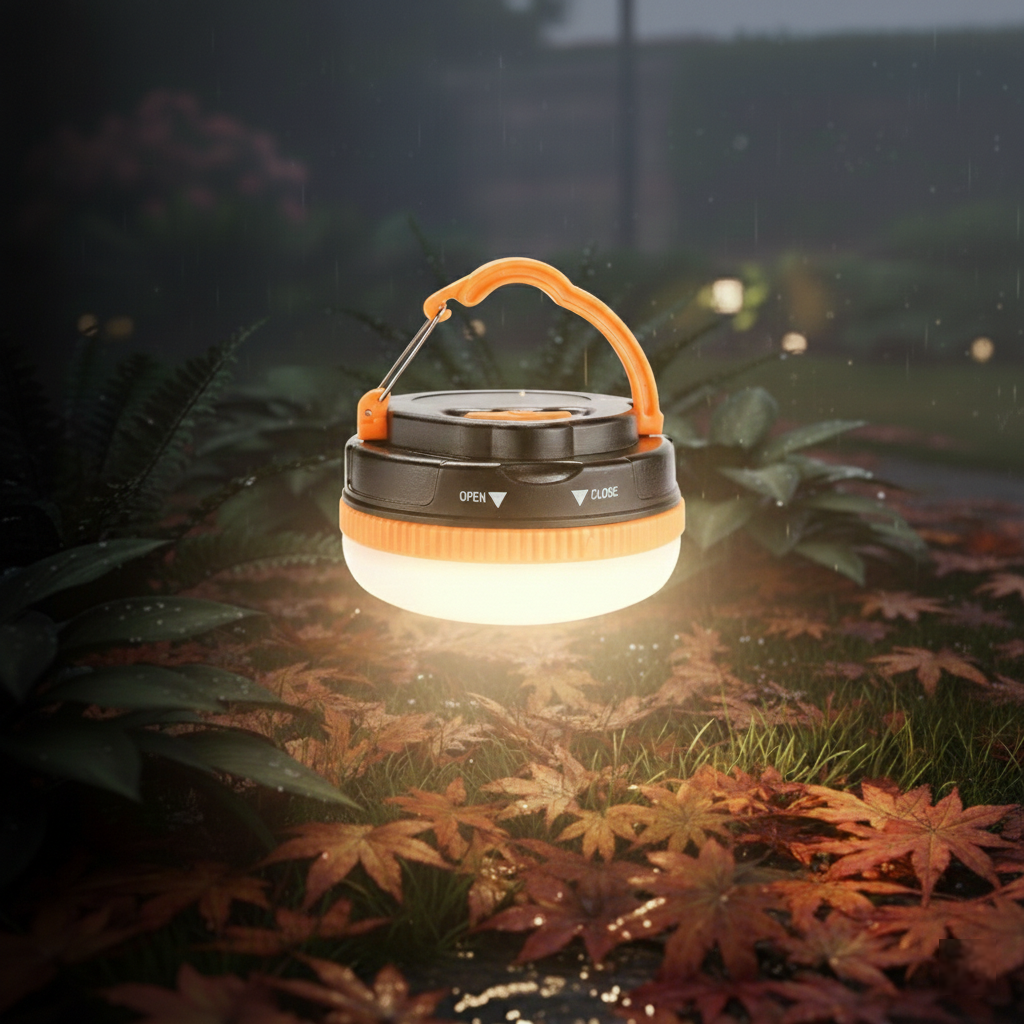 Lámpara de Camping Pro: 3 Modos, Base Magnética y Carga USB-C